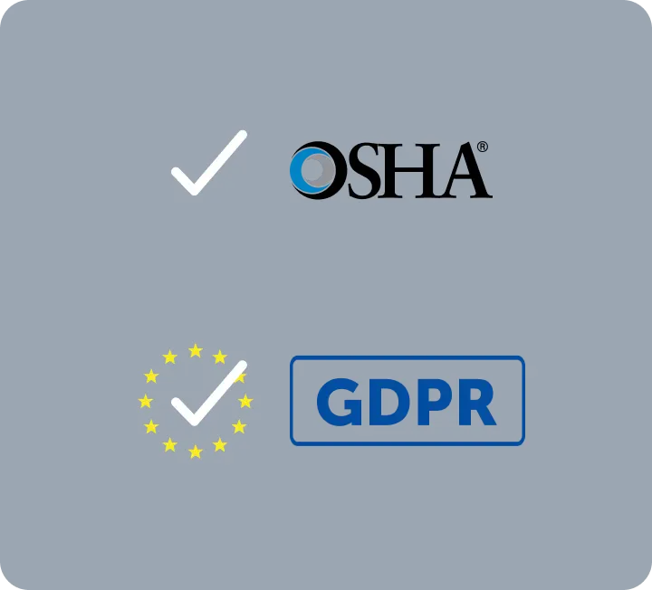 OSHA & GDPR compliant graphic